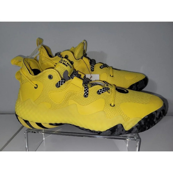 Adidas HARDEN Vol. 6 Impact Yellow Black Basketball Shoes GV9586 700 Size 10 main image 8